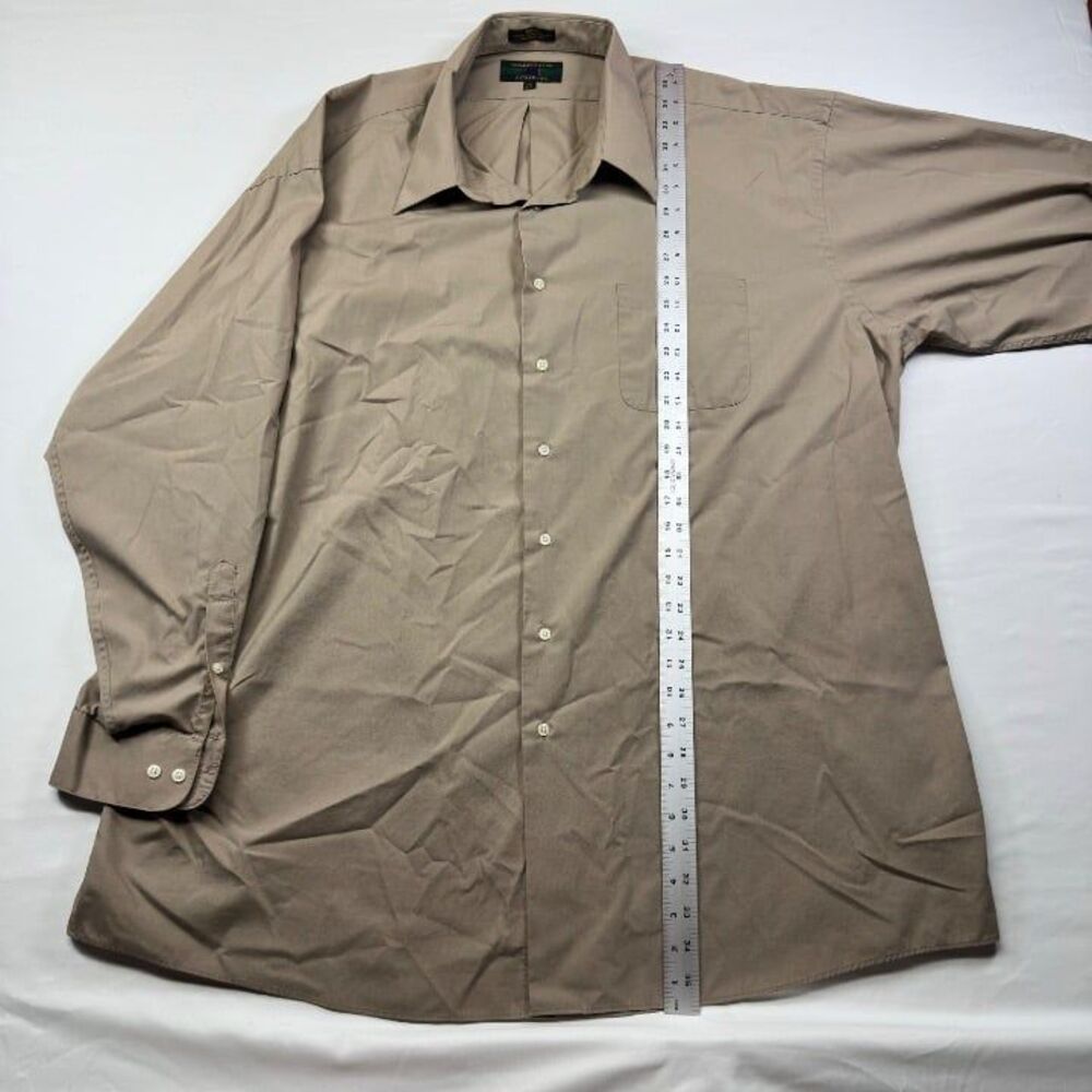 MENS BUTTON DOWN ALEXANDER JULIAN COLOURS 3XLT TAN
